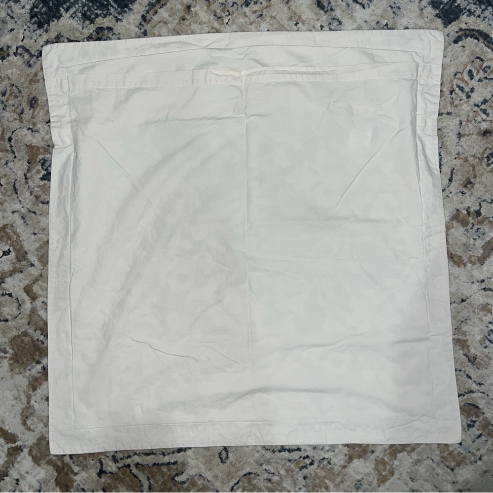 3 Pottery Barn Jacquard Medallion Cotton Linen Euro Sham in Neutral - Picture 12 of 16